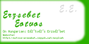 erzsebet eotvos business card